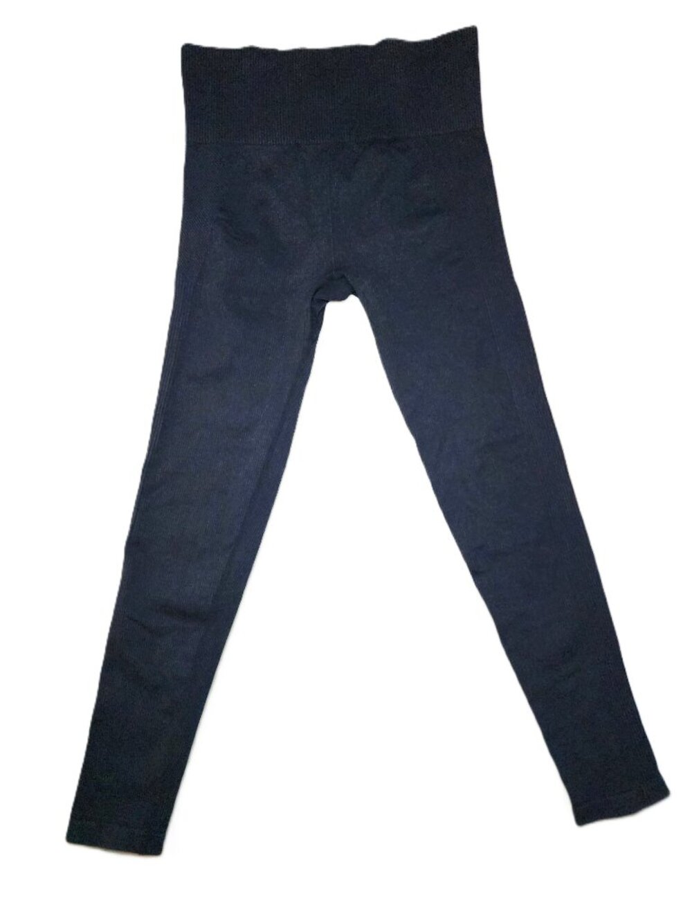 JoyLab Ribbed Seamless High Rise Leggings Small Navy Blue Athleisure